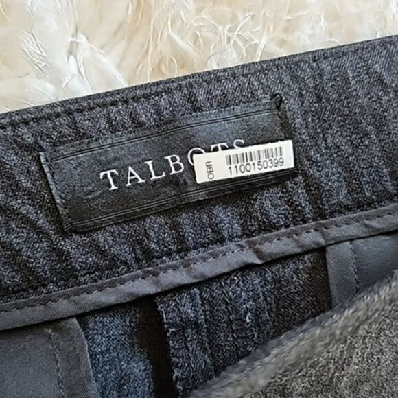 Talbots Women's Dress Pants Size 6 Dark Grey Chatham Ankle Fitted Side Zipper - Picture 6 of 15